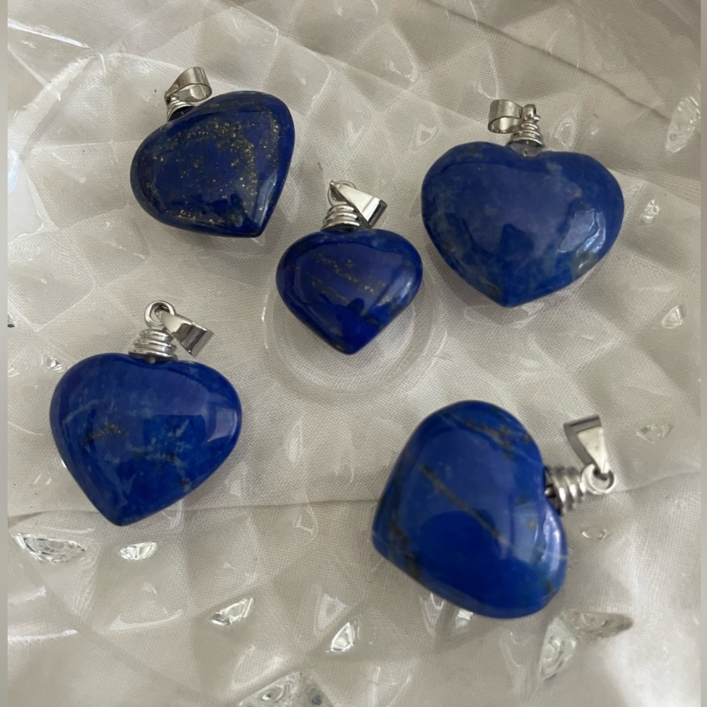 Lapis Lazuli Heart Pendants💙